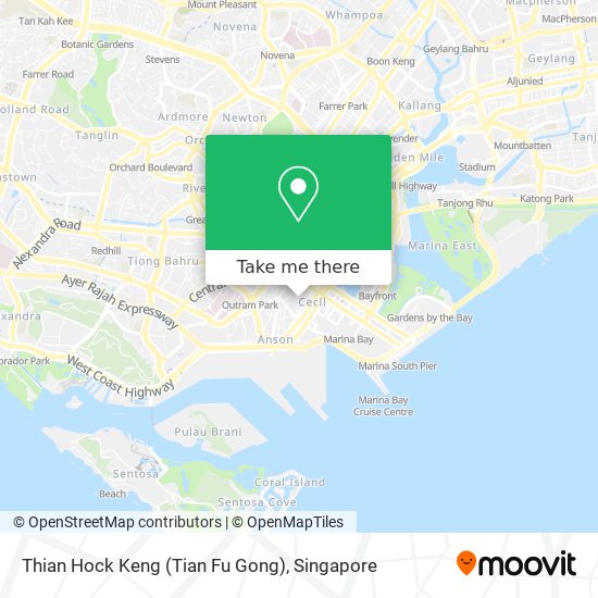 Thian Hock Keng (Tian Fu Gong) map