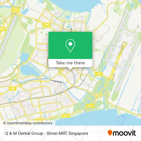Q & M Dental Group - Simei MRT map