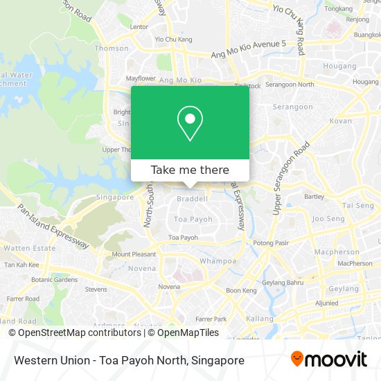 Western Union - Toa Payoh North地图