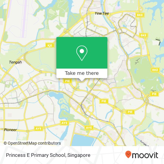 Princess E Primary School map