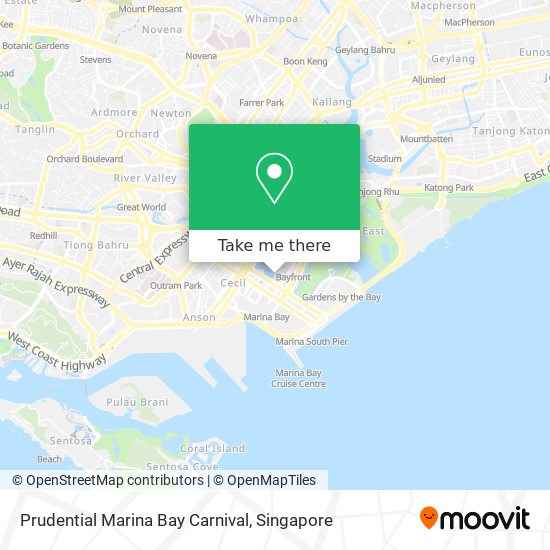 Prudential Marina Bay Carnival map