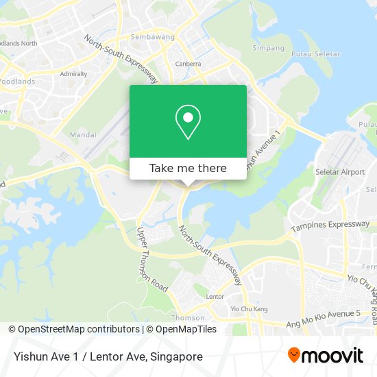 Yishun Ave 1 / Lentor Ave地图