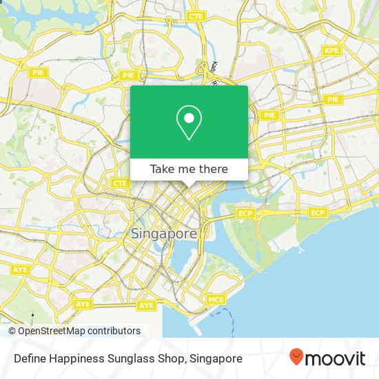 Define Happiness Sunglass Shop map