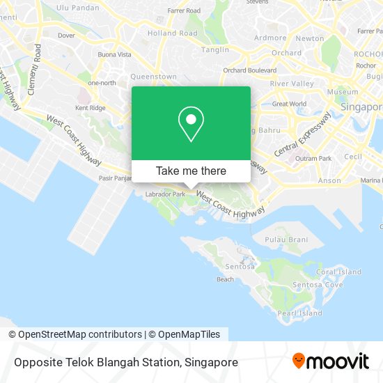 Opposite Telok Blangah Station map