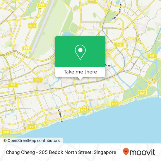 Chang Cheng - 205 Bedok North Street map