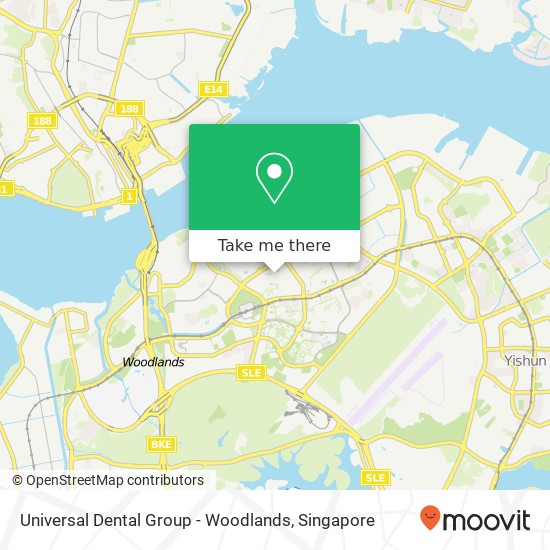 Universal Dental Group - Woodlands map