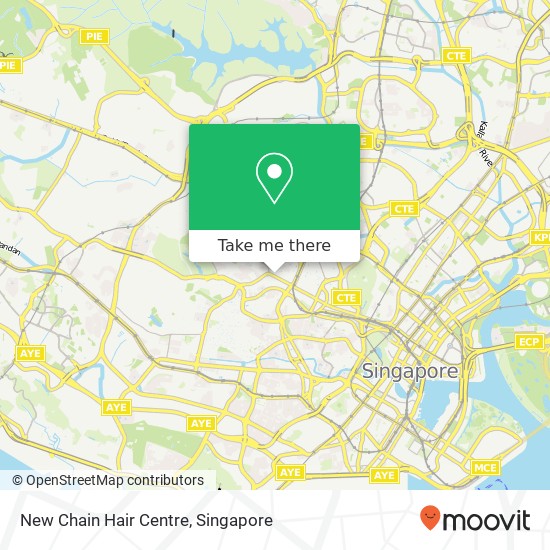 New Chain Hair Centre map