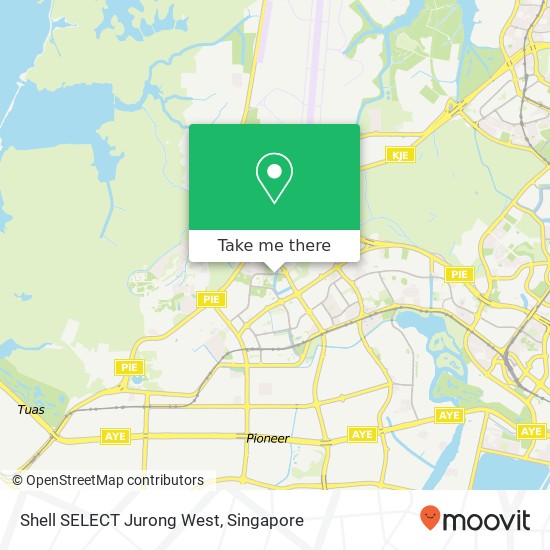 Shell SELECT Jurong West地图