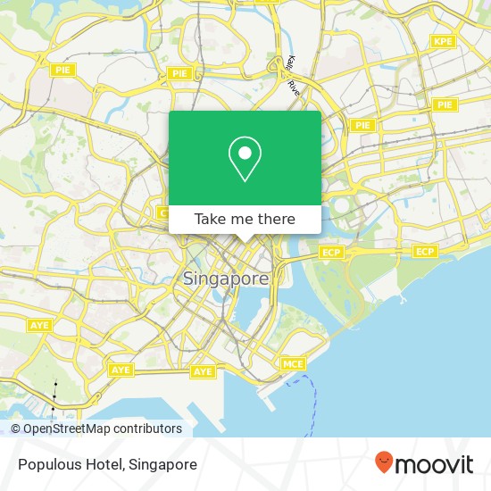 Populous Hotel map