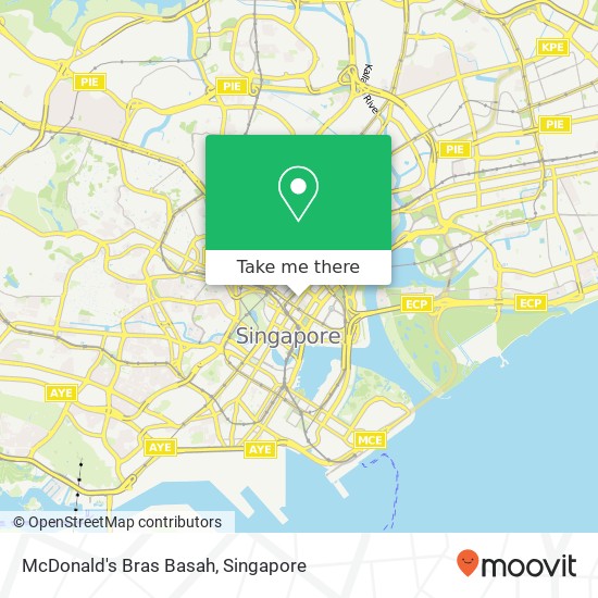 McDonald's Bras Basah map