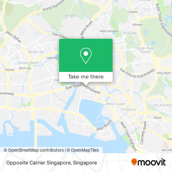 Opposite Carrier Singapore map