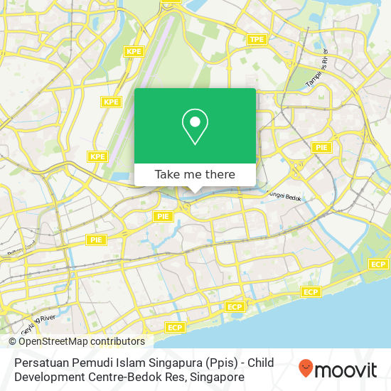 Persatuan Pemudi Islam Singapura (Ppis) - Child Development Centre-Bedok Res map