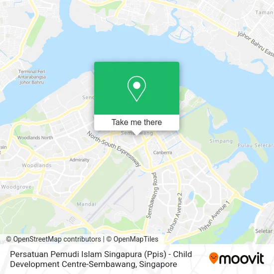 Persatuan Pemudi Islam Singapura (Ppis) - Child Development Centre-Sembawang地图
