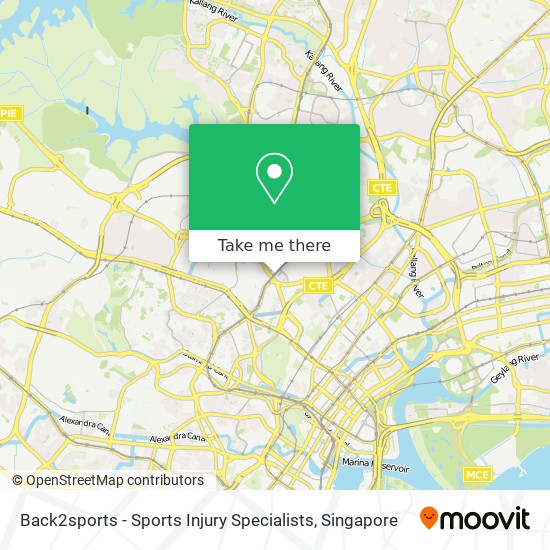 Back2sports - Sports Injury Specialists map