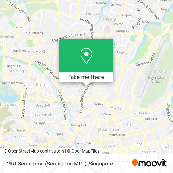 MRT-Serangoon map