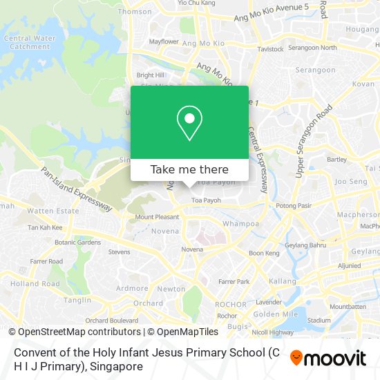 Convent of the Holy Infant Jesus Primary School (C H I J Primary) map