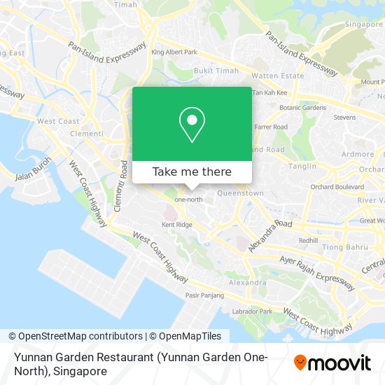 Yunnan Garden Restaurant (Yunnan Garden One-North)地图