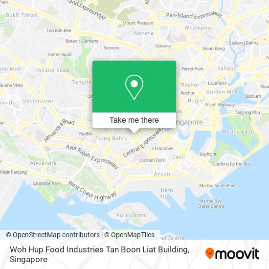 Woh Hup Food Industries Tan Boon Liat Building map