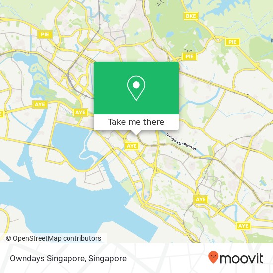 Owndays Singapore map