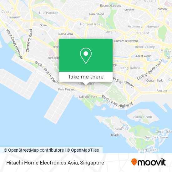 Hitachi Home Electronics Asia map