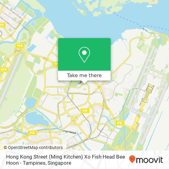 Hong Kong Street (Ming Kitchen) Xo Fish Head Bee Hoon - Tampines map