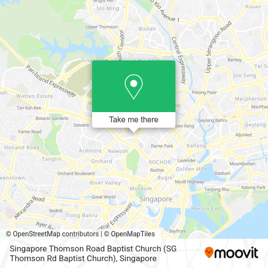 Singapore Thomson Road Baptist Church (SG Thomson Rd Baptist Church)地图