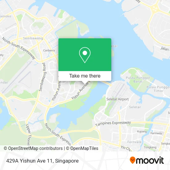 429A Yishun Ave 11 map