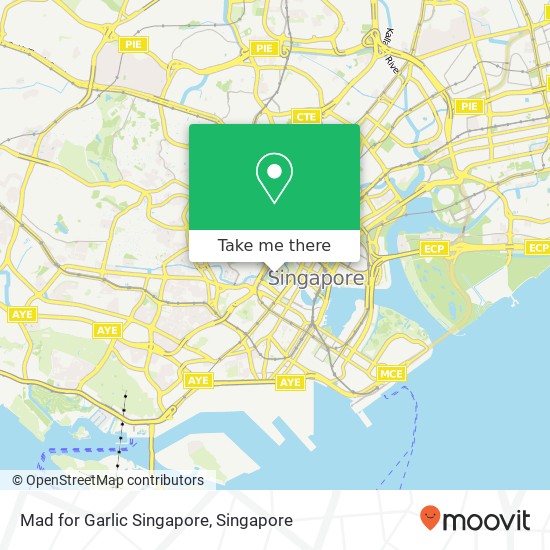 Mad for Garlic Singapore map