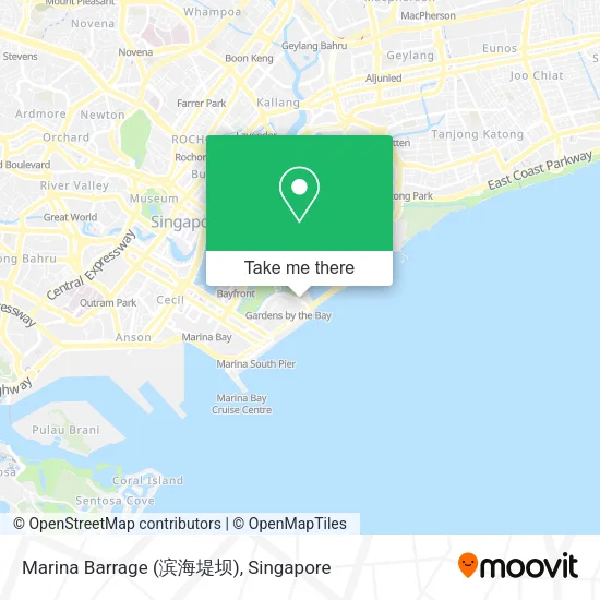 Marina Barrage (滨海堤坝) map