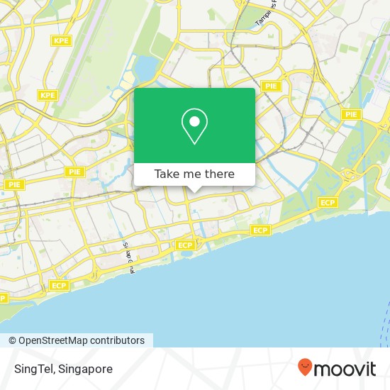 SingTel map