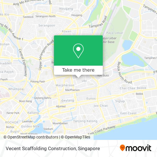 Vecent Scaffolding Construction map