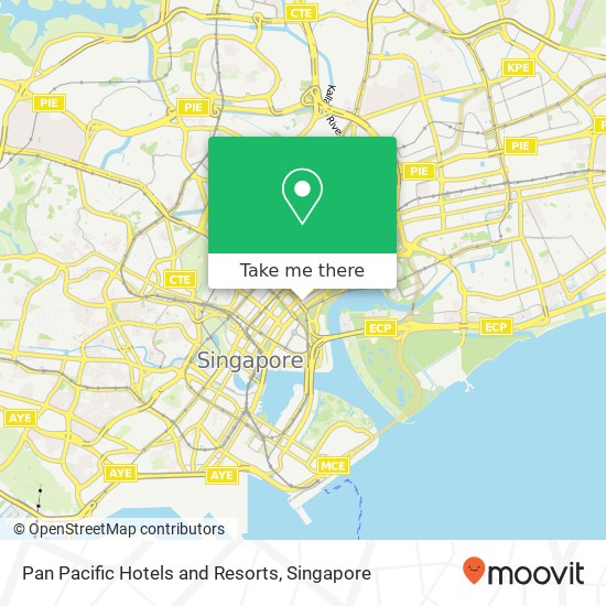 Pan Pacific Hotels and Resorts map