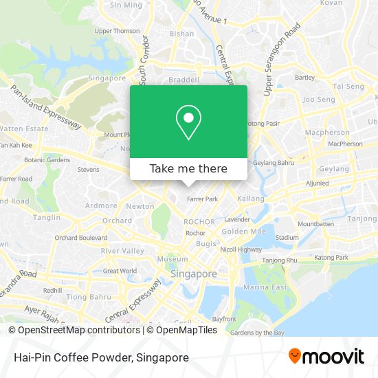 Hai-Pin Coffee Powder map