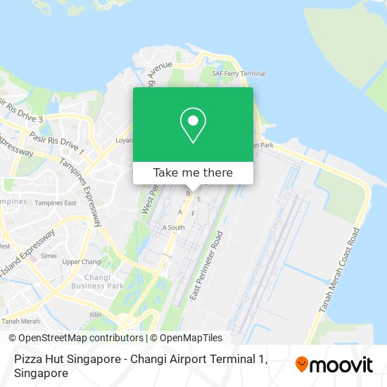 Pizza Hut Singapore - Changi Airport Terminal 1 map