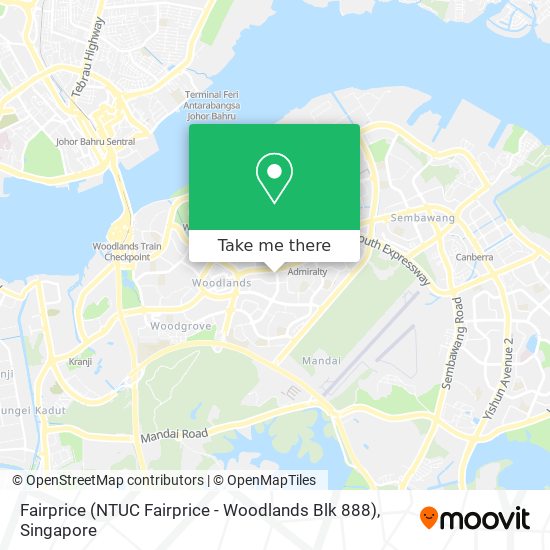 Fairprice (NTUC Fairprice - Woodlands Blk 888) map