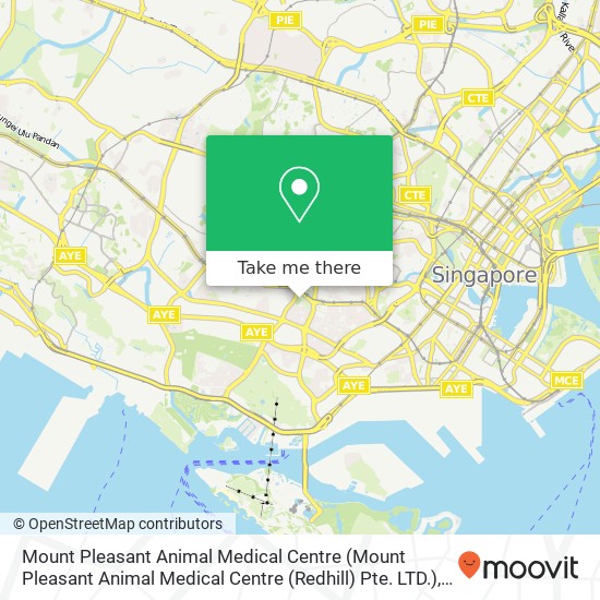 Mount Pleasant Animal Medical Centre (Mount Pleasant Animal Medical Centre (Redhill) Pte. LTD.) map