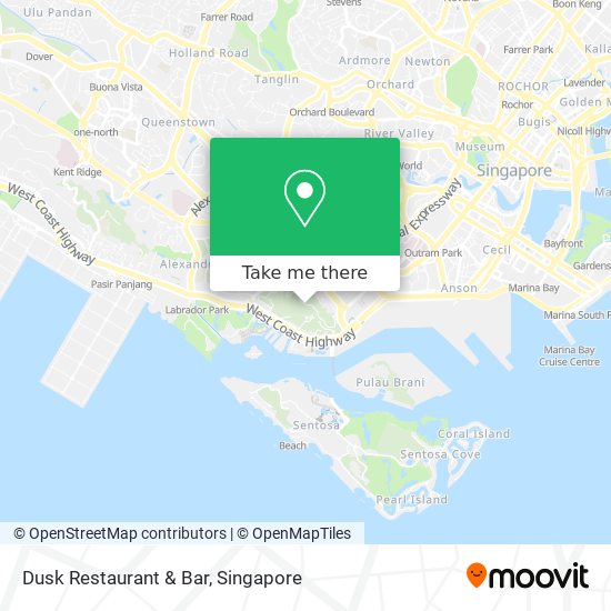 Dusk Restaurant & Bar map