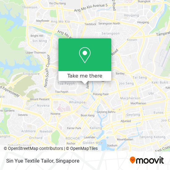 Sin Yue Textile Tailor map