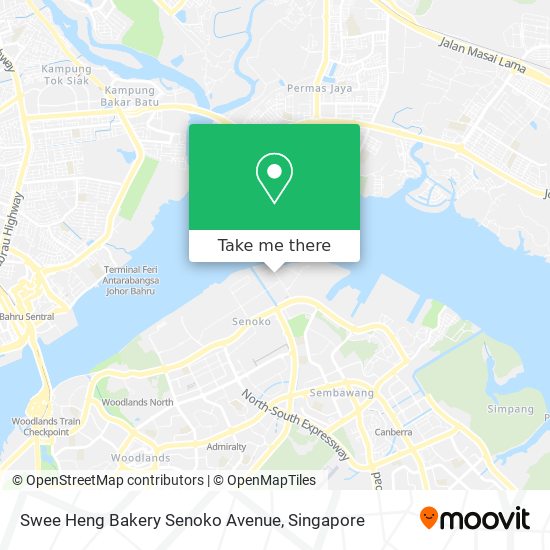 Swee Heng Bakery Senoko Avenue map