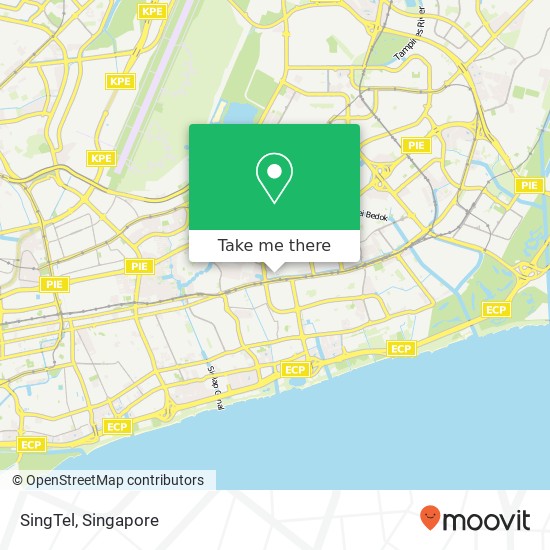 SingTel map