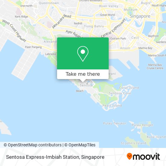 Sentosa Express-Imbiah Station map
