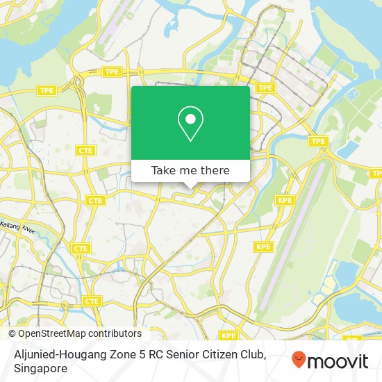 Aljunied-Hougang Zone 5 RC Senior Citizen Club map