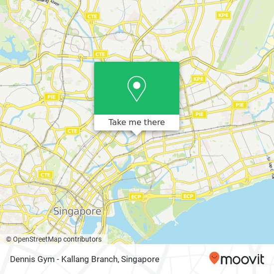 Dennis Gym - Kallang Branch map