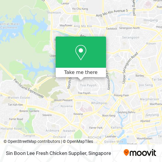 Sin Boon Lee Fresh Chicken Supplier map