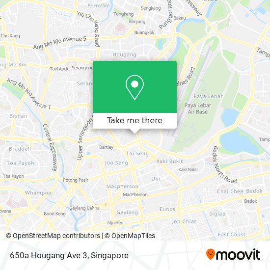 650a Hougang Ave 3 map