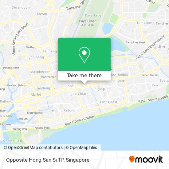 Opposite Hong San Si TP map