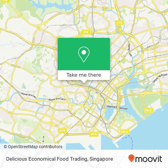 Delicious Economical Food Trading map