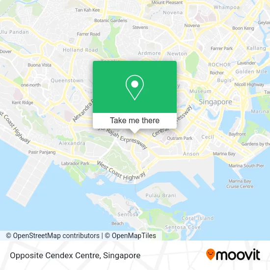 Opposite Cendex Centre地图