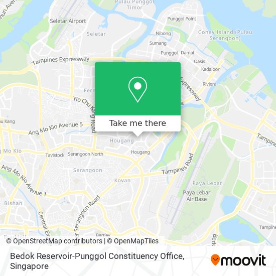 Bedok Reservoir-Punggol Constituency Office map