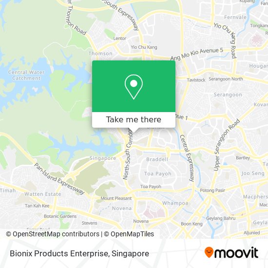Bionix Products Enterprise map